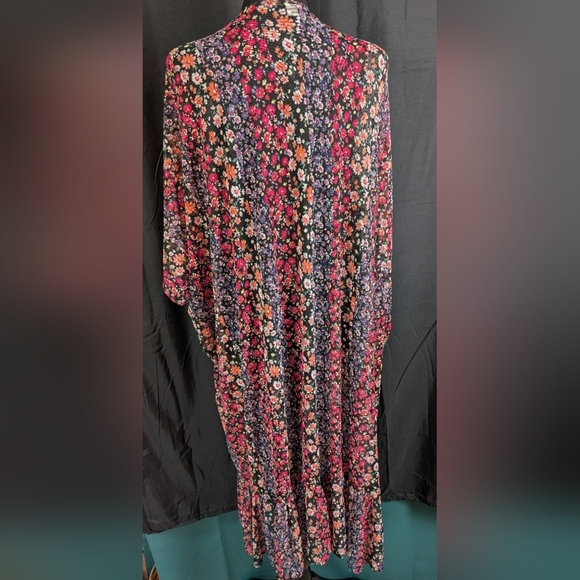 American Eagle Outfitters Pink and Orange Kimono Cardigan - Picture 2 of 8